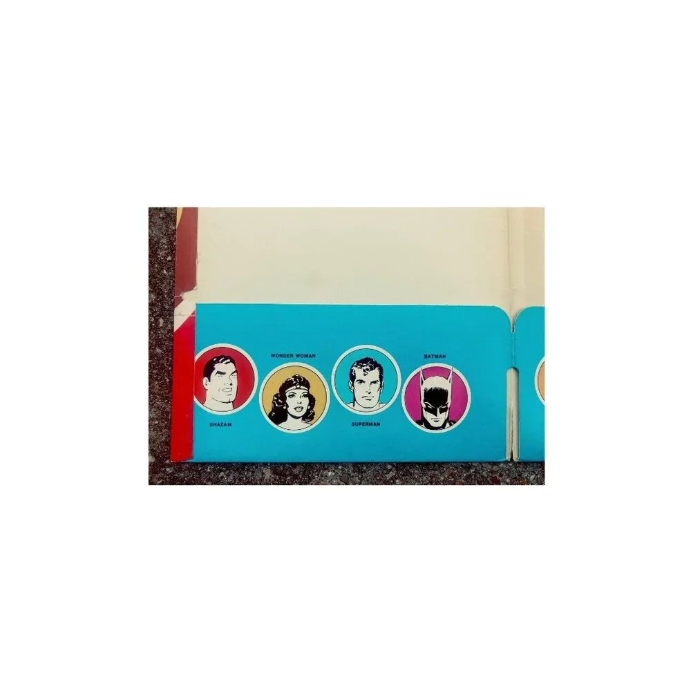 Vintage 1975 Superman Portfolio Folder (Super Friends) Pen-Tab #NJ-39 DC